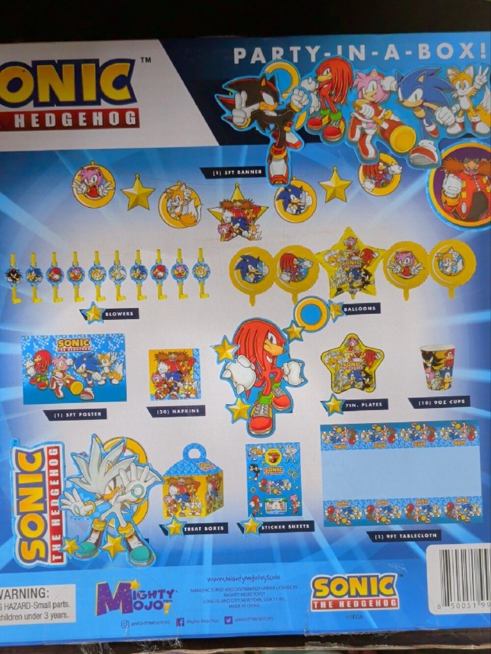 Sonic the Hedgehog Blue Party-In-A-Box 🎉